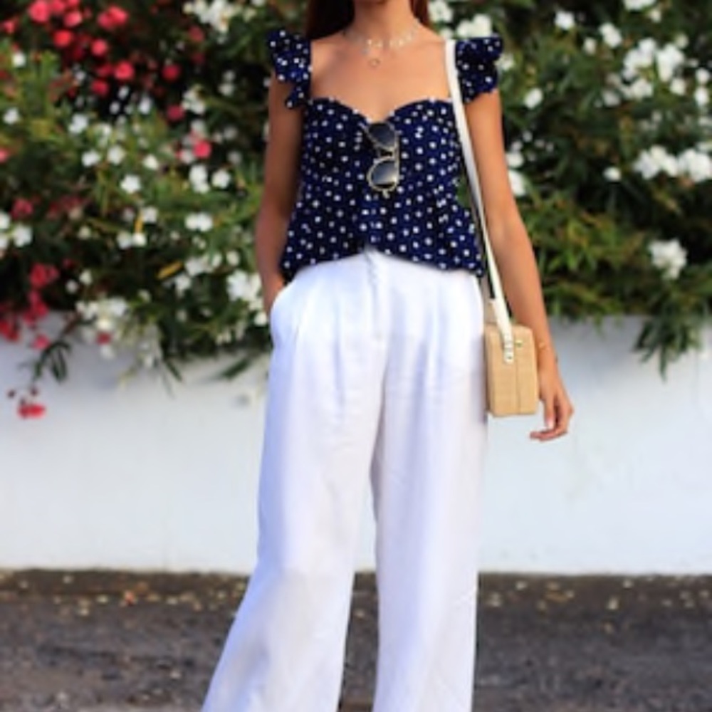 LAST CHANCE Polkadot Peplum Top NWOT